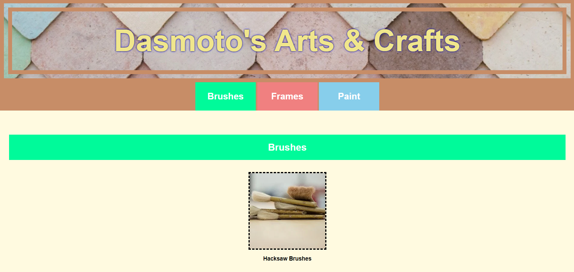 Dasmoto's Arts & Crafts Homepage